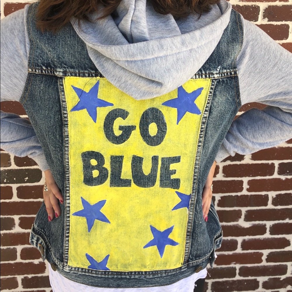 University of Michigan Jean Jacket